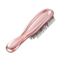 Aukščiausios kokybės galvos masažuoklis galvos odos šepetys plaukų masažuoklio šampūno šepetys šlapias plastikinis šepetėlis plaukų valymo šukos Rose Gold juoda
