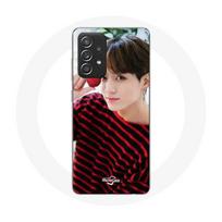 Case - Maniacase - Samsung Galaxy A52 - BTS Jungkook - Silicone - Soft juoda