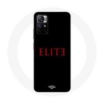 Coque Redmi Note 11 5G Elite Saison 5 Logo Rouge Fond Noir juoda