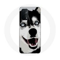 Coque pour Oppo A74 5G Husky de Sibérie Yeux Bleus mėlyna