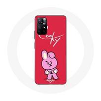 Coque pour Xiaomi Redmi Note 11s 5G BTS Bangtan Garçons BT21 Cooky Fond Rouge raudona
