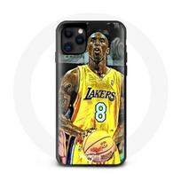 Case - Maniacase - iPhone 12 Mini - Black - Soft - Kobe Bryant Pattern juoda