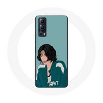 Coque Vivo Y72 Squid Game Kang Sae Byeok Fanart dessin de visage