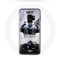 Coque pour Samsung Galaxy S9 Formule 1 Valtteri Bottas pilote de course F1 Noir juoda