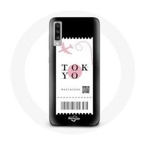 Coque pour Samsung Galaxy A70 Billet d'avion Tokyo Japon