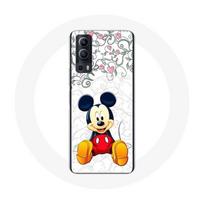 Coque Vivo Y72 Mickey Mouse Fleurs Cœurs gryna