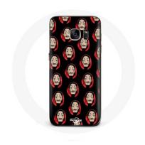 Coque pour Samsung Galaxy S7 Edge La Casa De Papel masques visages