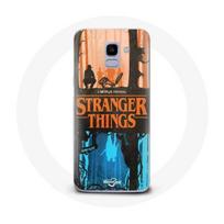 Coque pour Samsung Galaxy A6 2018 Stranger Things Couverture des amis