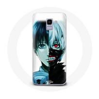 Coque pour Samsung Galaxy A6 2018 Tokyo Ghoul Visage Moitié