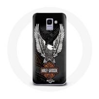 Coque pour Samsung Galaxy A6 2018 Harley Davidson aigle logo