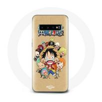Dėklas Samsung Galaxy S10 Plus One piece Manga Šiaudų skrybėlės įgula