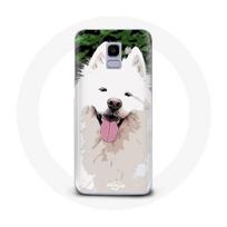 Coque pour Samsung Galaxy A6 2018 Samoyède Blanc Race de chiens