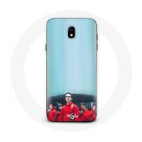 Coque pour Samsung Galaxy j7 2017 La casa de papel Berlin Rio et Tokyo Fond Bleu mėlyna