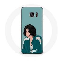 Coque pour Samsung Galaxy S6 Edge Squid Game Kang Sae Byeok Fanart dessin de visage