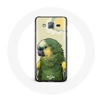 Coque pour Samsung Galaxy J3 Amazone Perroquets Vert žalia