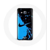 Coque pour Samsung Galaxy J7 2016 Nike Logo Bleu et Noir