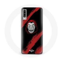Coque pour Samsung Galaxy A70 La casa de papel masque peinture