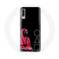 Case - Samsung - Galaxy A70 - Soft - Black - Triangle, Square and Circle Masks