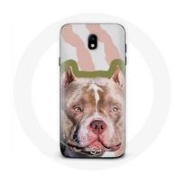 Coque pour Samsung Galaxy S5 Chien de Pitbull marron