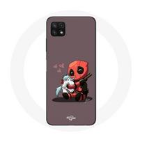 Coque pour Samsung Galaxy A22 5G DeadPool unicorn licorne