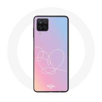 Dėklas, skirtas Samsung Galaxy A12 BTS albumui Love Yourself atsakymo plakatas Rožinė