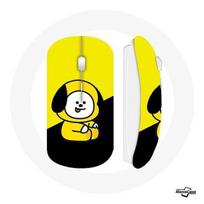 Belaidė pelė BTS Bangtan Boys BT21 Chimmy Jimin juodas geltonas fonas