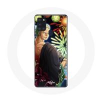 Case - maniacase - Samsung Galaxy A21s - One Piece Merry Christmas - Protection - Soft juoda