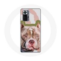 Coque pour Xiaomi Redmi Note 10 Pro Chien de Pitbull marron juoda
