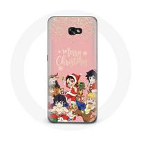Coque pour Samsung Galaxy A5 Demon slayer merry christmas affiche Anime Manga