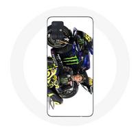 Dėklas Samsung Galaxy A51 5G Valentino Rossi Greičio lenktynininkas baltas fonas