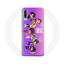 Dėklas Samsung Galaxy A70 BTS TinyTAN Animacija Plakatas RM Jin Suga J-Hope Jimin Jungkook Ir V Mic Drop Šokis