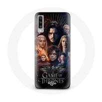 Coque pour Samsung Galaxy A70 Game of Thrones Saison 8 Le Trône de Fer L'affiche de L'équipage Logo
