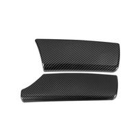 2Pcs Car Interior Armrest Box Panel Cover Trim Stickers Decoration Parts Protection Accessories For BMW 5 Series F10 F18 2011-17 anglies pluošto juodos spalvos