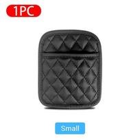 PU Leather Car Storage Pocket Seat Back/Door/Center Console Organizer for Small Stuff Car Storage Bag Universal for All Vehicles S