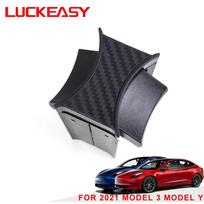 LUCKEASY Tesla Model 3 Y 2017-2023 Automobilio Vandens Puodelio Lizdo Slydimo Ribotuvas Klipas ABS Puodelio Laikiklio Klipas Ribotuvas Priedai Model 3 M3-GA80CF black