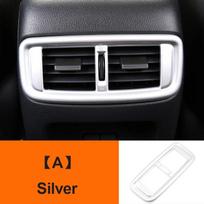 ABS Anglies Pluošto Automobilio Galinės Sėdynės Porankio Oro Išleidimo Angos Rėmelio Apdailos Honda crv CR-V 2017 2018    2022 Priedai Automobilis A Silver
