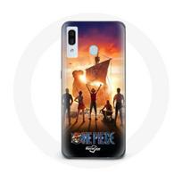 Case - Maniacase - Samsung Galaxy A30 - Flexible - Black - One Piece Poster Crews Art Season 1