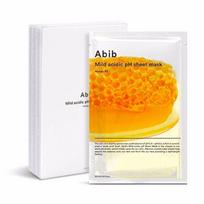 ABIB Švelnios rūgštinės pH lapų kaukė Honey Fit 10 lapų, maitinanti, drėkinanti, „KBeauty“, korėjietiška kosmetika, mėginys orange
