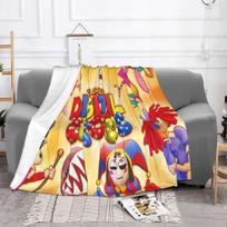 Nuostabus Skaitmeninis Cirkinis Pomni Antklodė Vilnos Spaudinys Anime Daugiafunkcinis Super Minkštas Mėtomasis Antklodė Sofai Automobiliui Lovatiesė 75x100cm 30x40in