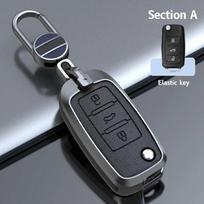 Cinko lydinio automobilio nuotolinio rakto dėklas, skirtas VW Volkswagen Polo Golf Passat Beetle Caddy Tiguan Skoda Octavia Kodiaq Seat Leon Altea