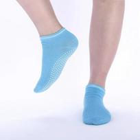 1 Pair Cotton Yoga Socks Women Ladies Anti Slip Silicone Gym Pilates Ballet Socks Fitness Sport Dance Sock Breathable Elasticity One size white