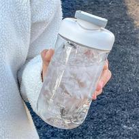 Nešiojamas plakimo puodelis baltymų milteliams sportui vyrams, aukštos spalvos vertės, „net red“ puodelis, maišytuvas, purtyklės buteliukai Off-white 750Ml