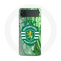 Coque Samsung Galaxy Z Flip4 scp sporting portugal fond vert žalia