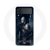 Coque Samsung Galaxy Z Flip4 the witcher geralt yennefer ciri epee