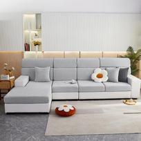 Elastingas sofos užvalkalas, zomšinis sofos užvalkalas, neslystantis, paprastas, modernus, visapusiškai apgaubiantis, universalus užvalkalas, universalus keturiems sezonams 50-65cm*50-65cm*5-20cm