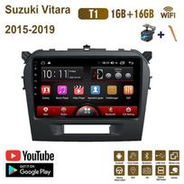Car Radio 2DIN For Suzuki Vitara 2015-2019 9 Inch Android Car Multimedia Player GPS Navigation Head Unit WIFI 1+16GB gray
