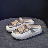 Batai Moteriški Stilingi sandalai Moteriški Laisvalaikio šlepetės Paplūdimio sandalai Moteriški Mulai Patogūs Buteliai Sandalias De Mujer 35 gray