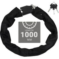 Himiway Upgrade Bike Chain Lock with 2 Keys Motorcycle Lock Chain Buckle Diameter 11MM Heavy Duty Anti Theft Bike Locks 1000MM Outdoor Equipment High