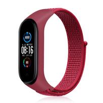 Nailoninis dirželis, skirtas Xiaomi Mi Band 7 6 5 4 3 apyrankė apyrankė sportinė kvėpuojanti apyrankė Miband 5 pakeičiama Correa juosta 7 juosta 6 juosta 5 juosta4 For Mi band 3 black