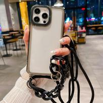 Juostos marmurinės grandinės apyrankės dėklas, skirtas Redmi A3 13C 12 12C Note 13 12 Pro / Xiaomi 13T Poco F5 X5 Pro / Samsung A15 A25 A35 A55 S24 Ultra A14 A24 A34 A54 iphone 7 8 juoda